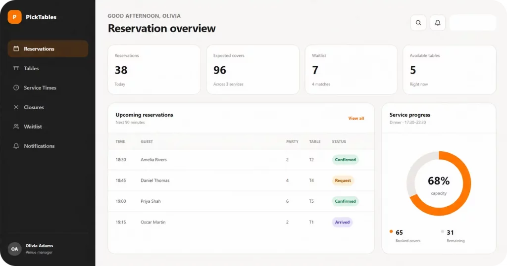 picktables-dashboard